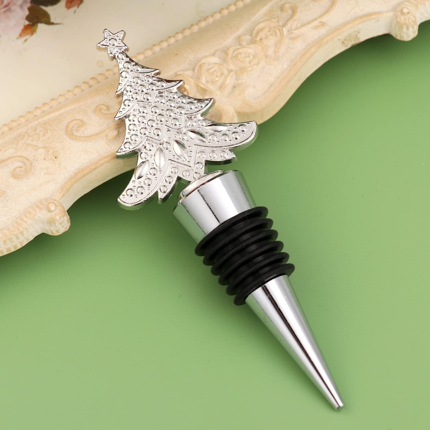 4-Pack Christmas Wine Bottle Stoppers