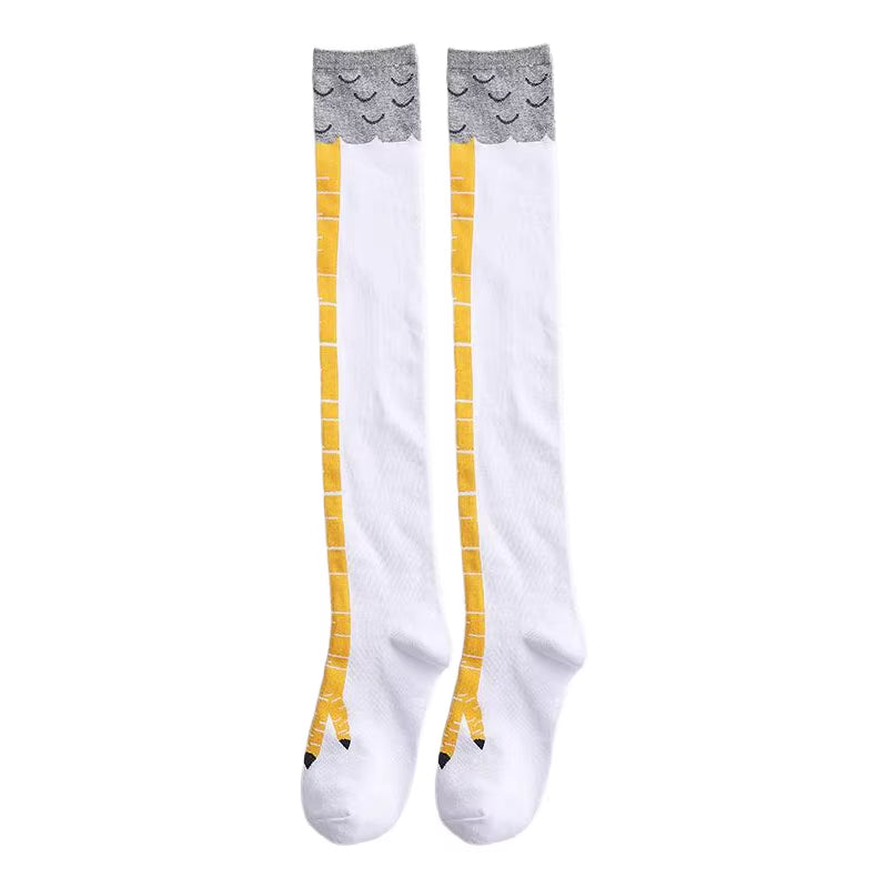 Thigh-High Chicken Socks 
