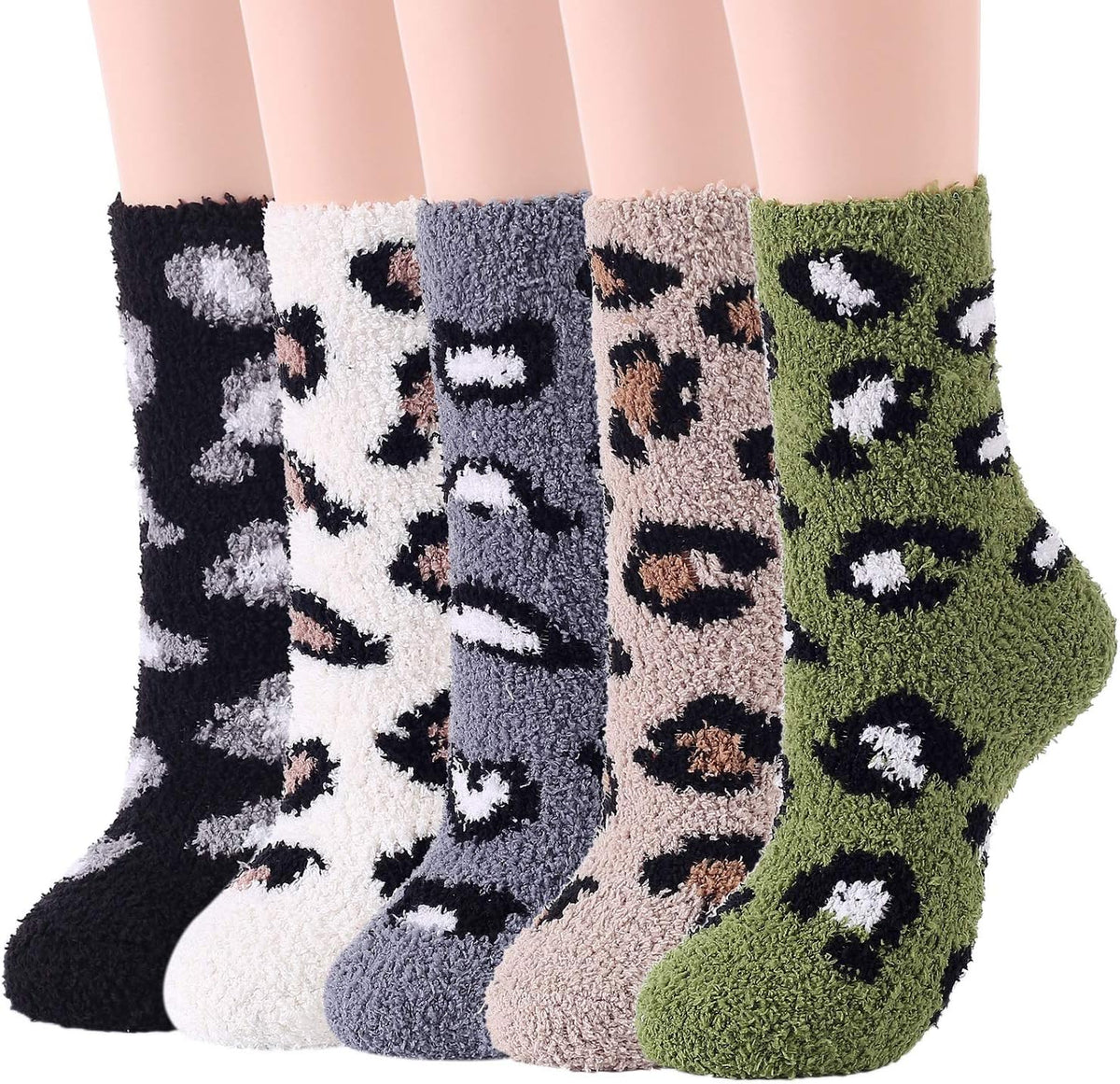 Women's Fuzzy Slipper Socks – Warm, Fluffy & Cozy Crew Socks for Winter Comfort
