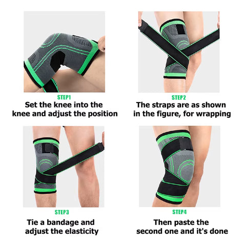 Adjustable Sports Knee Brace Stabilizer Support for Pain Relief