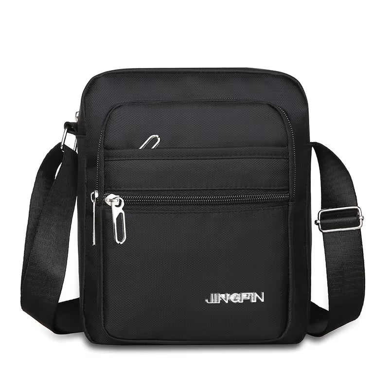 Waterproof Shoulder  Bag Multiple Zipper Pockets