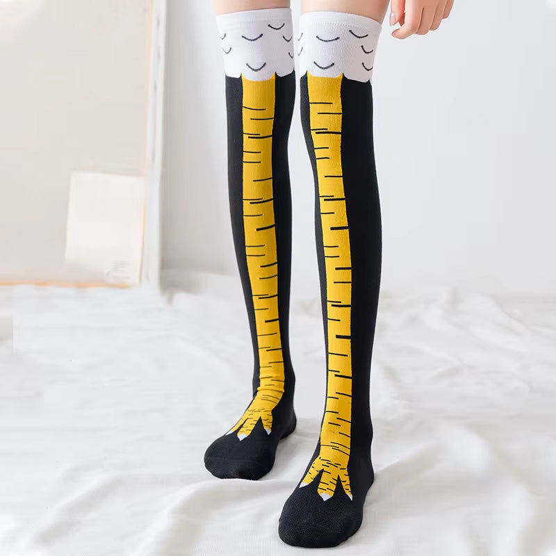 Thigh-High Chicken Socks 