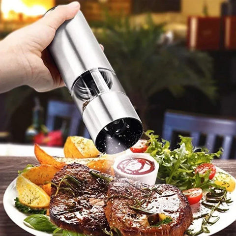 Stainless Steel Electric Salt/Pepper Grinder 