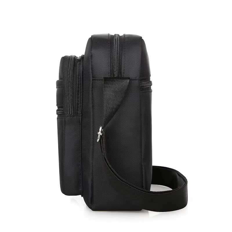 Waterproof Shoulder  Bag Multiple Zipper Pockets