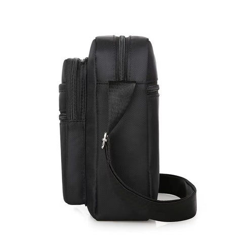 Waterproof Shoulder  Bag Multiple Zipper Pockets