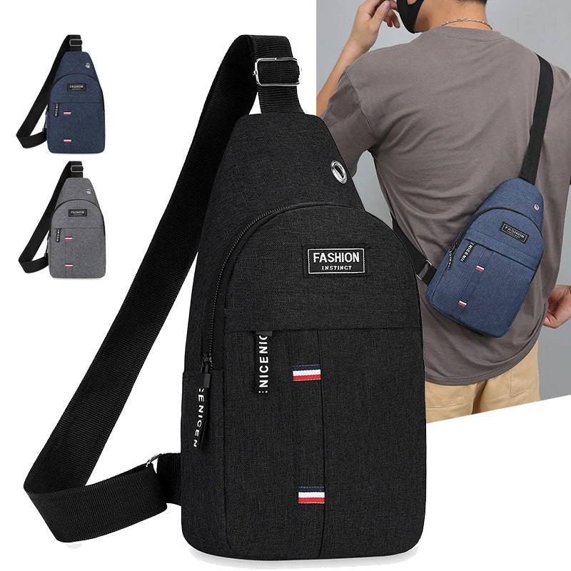 Men’s One-Shoulder Crossbody Bag For Large-Capacity 