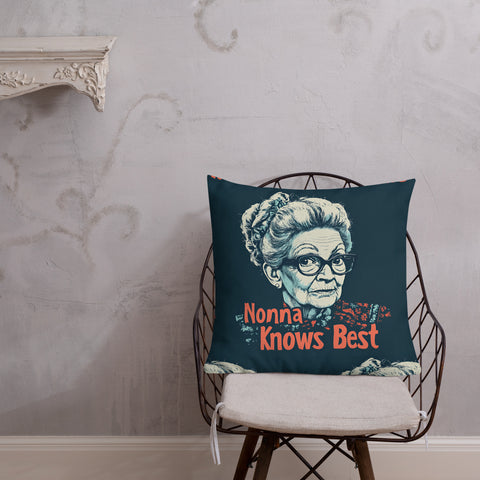 Nonna Knows Best - Premium Pillow