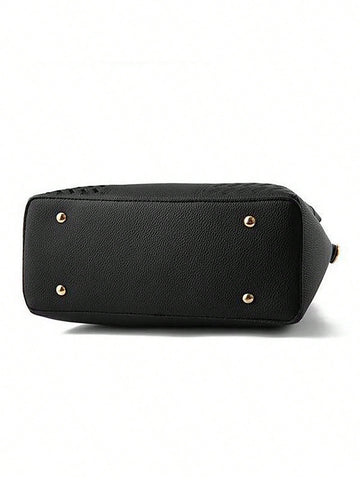 Women's Stylish Tote Bag - Black