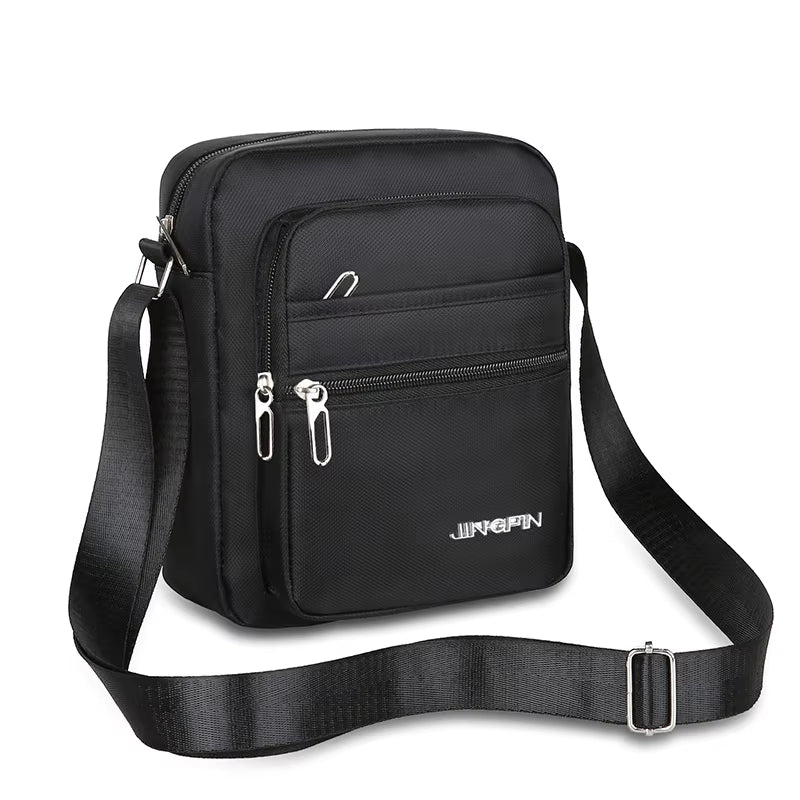 Waterproof Shoulder  Bag Multiple Zipper Pockets