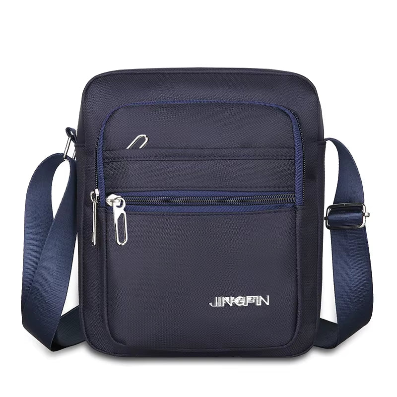 Waterproof Shoulder  Bag Multiple Zipper Pockets