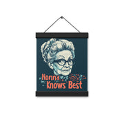 Nonna Knows Best - Poster with hangers