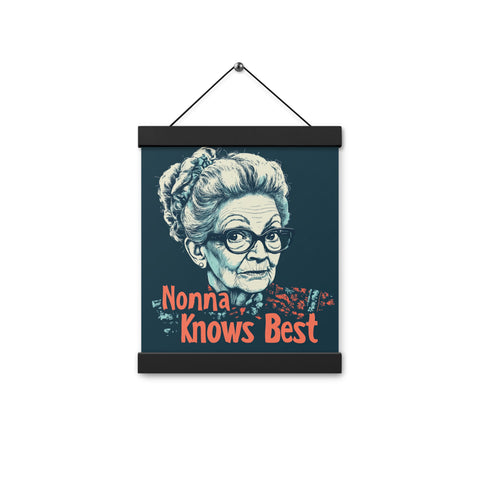 Nonna Knows Best - Poster with hangers